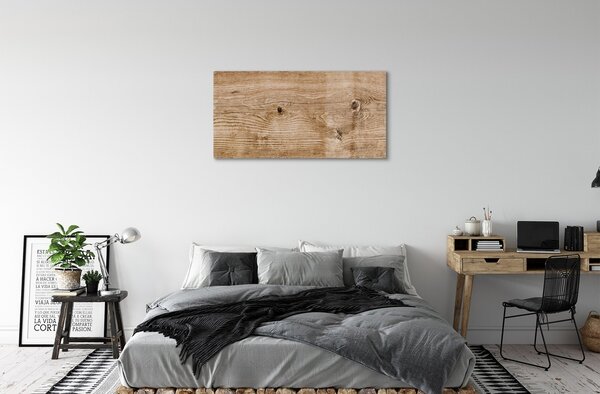 Quadro su vetro Venature del legno delle tavole 100x50 cm 2 appendini