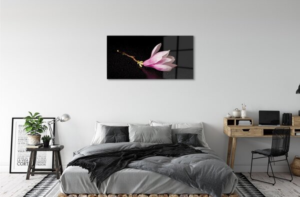 Quadro in vetro Acqua di fiori 100x50 cm 2 appendini