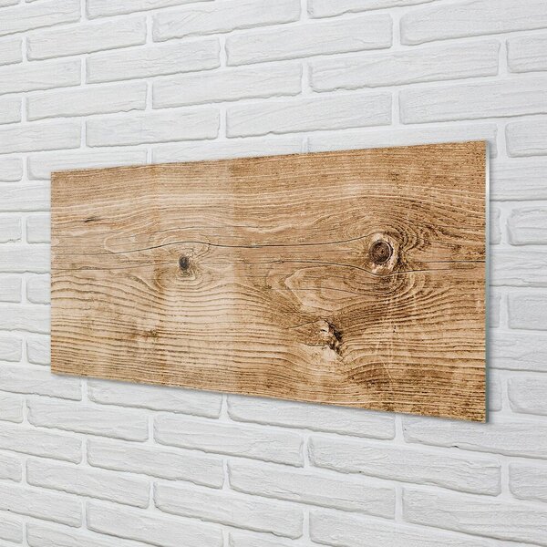 Quadro su vetro Venature del legno delle tavole 100x50 cm 2 appendini
