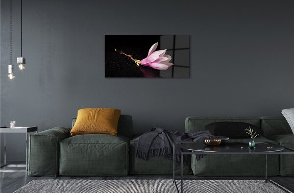 Quadro in vetro Acqua di fiori 100x50 cm 2 appendini