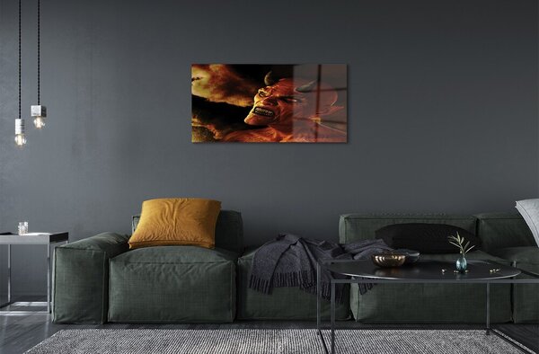 Quadro di vetro Diavolo 100x50 cm 2 appendini