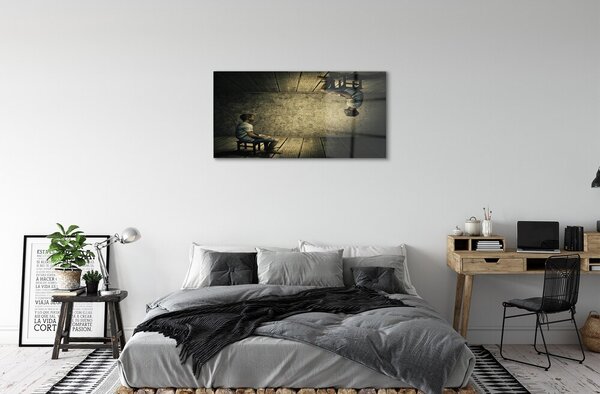 Quadro su vetro Immagine speculare 100x50 cm 2 appendini