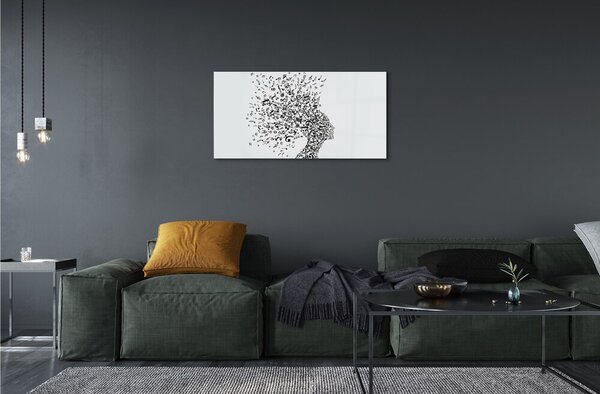 Quadro su vetro Responsabile delle note 100x50 cm 2 appendini