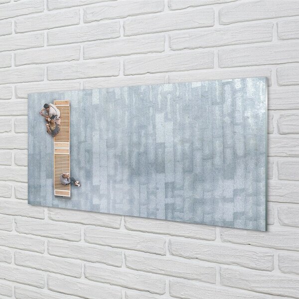 Quadro su vetro Uomo 100x50 cm 2 appendini