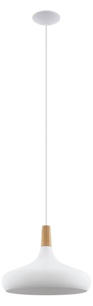 Lampadario bianco con paralume in metallo ø 40 cm SABINAR – EGLO