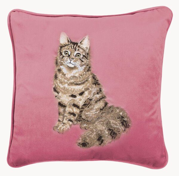 Copricuscino ricamato Feline Fabulous