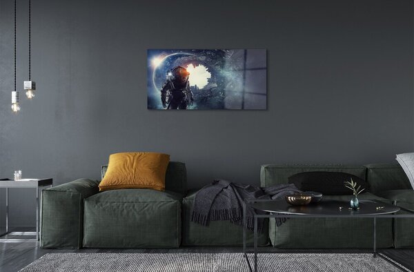 Quadro di vetro Meccanismi di carattere 100x50 cm 2 appendini