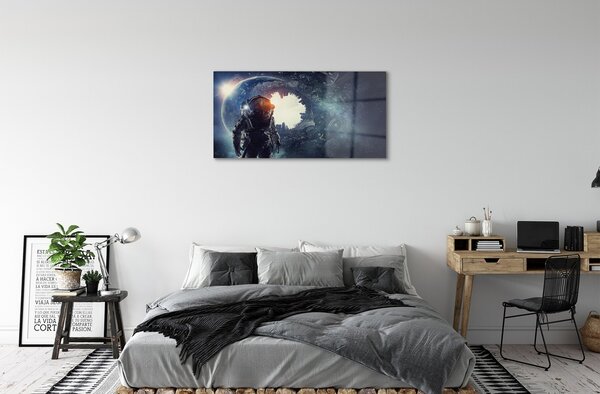 Quadro di vetro Meccanismi di carattere 100x50 cm 2 appendini