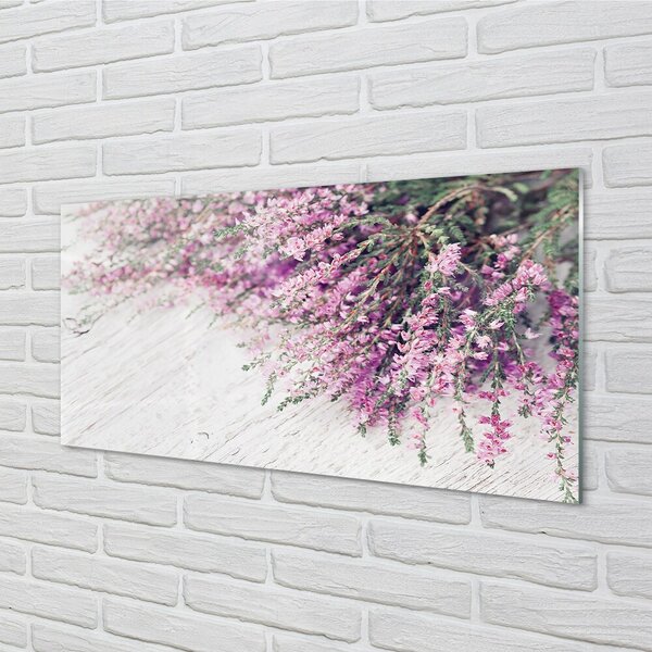 Quadro in vetro Fiori da tavola 100x50 cm 2 appendini