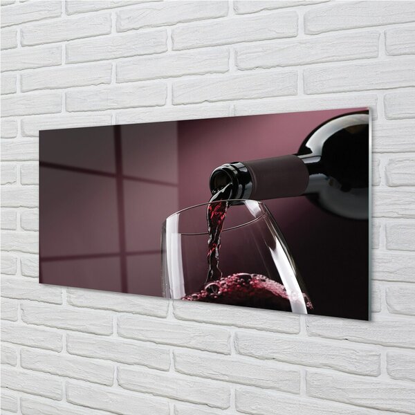 Quadro vetro Sfondo di vino marrone 100x50 cm 2 appendini