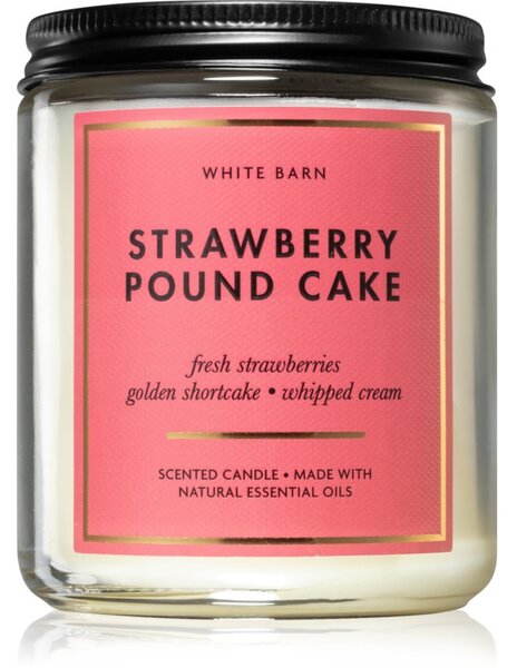 Bath & Body Works Strawberry Pound Cake candela profumata I 198 g