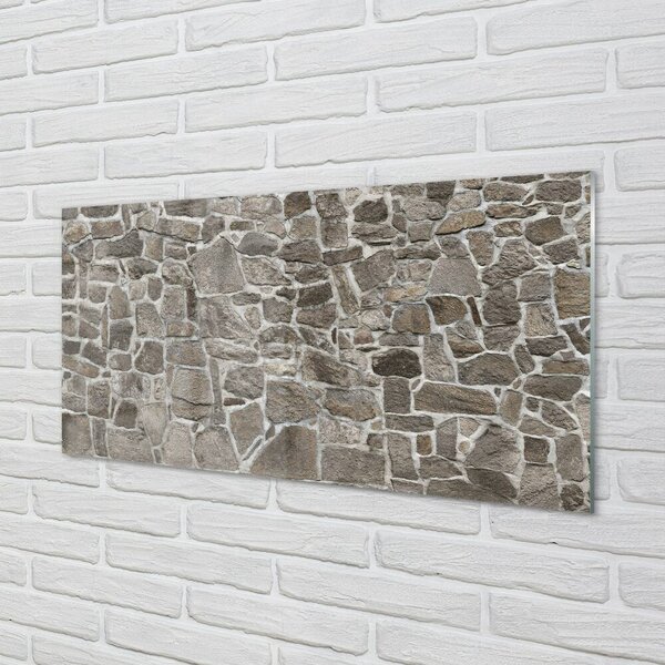 Quadro di vetro Pietra cemento mattone 100x50 cm 2 appendini