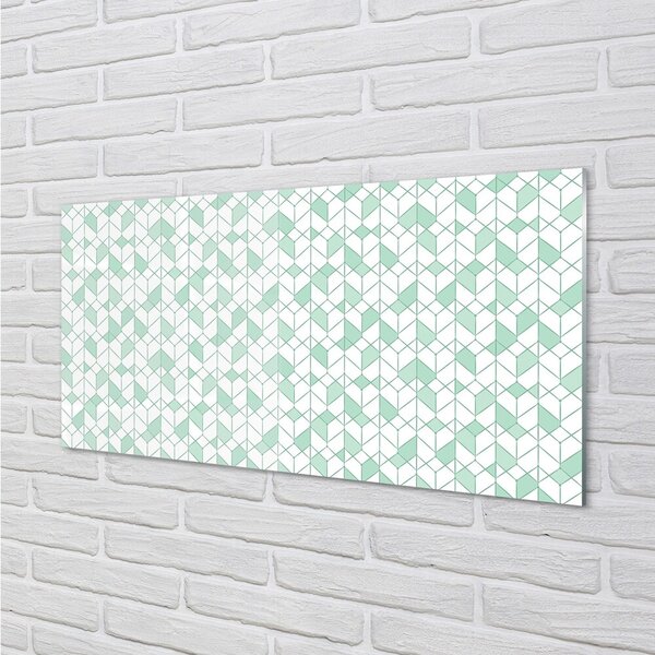 Quadro di vetro Cubi 3d 100x50 cm 2 appendini