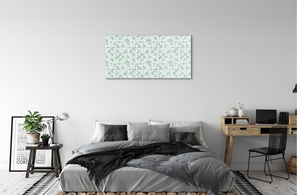 Quadro di vetro Cubi 3d 100x50 cm 2 appendini