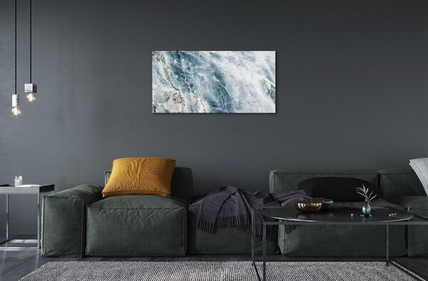 Quadro su vetro Parete in pietra e marmo 100x50 cm 2 appendini