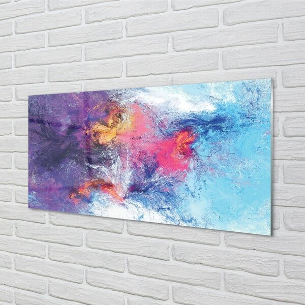Quadro su vetro Immagine a colori di un mosaico 100x50 cm 2 appendini