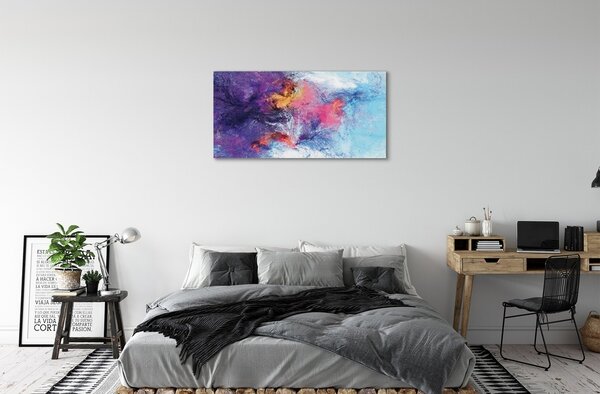 Quadro su vetro Immagine a colori di un mosaico 100x50 cm 2 appendini