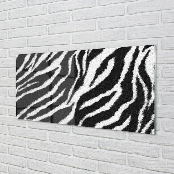 Quadro in vetro Cappotto zebrato 100x50 cm 2 appendini