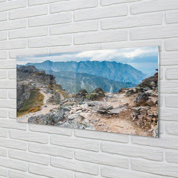 Quadro vetro Montagne 100x50 cm 2 appendini