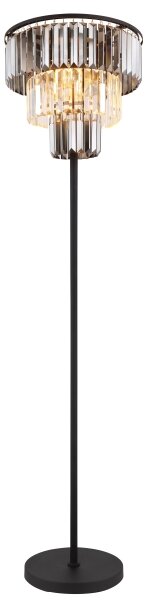 Globo 15695S - Lampada con piedistallo NAXIS 3xE27/40W/230V diametro 40 cm nero