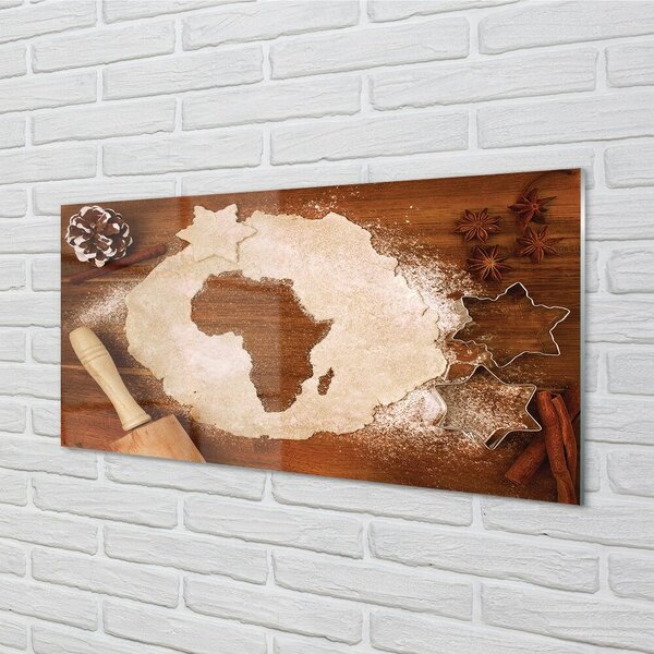 Quadro vetro Rullo per pasta da cucina africa 100x50 cm 2 appendini