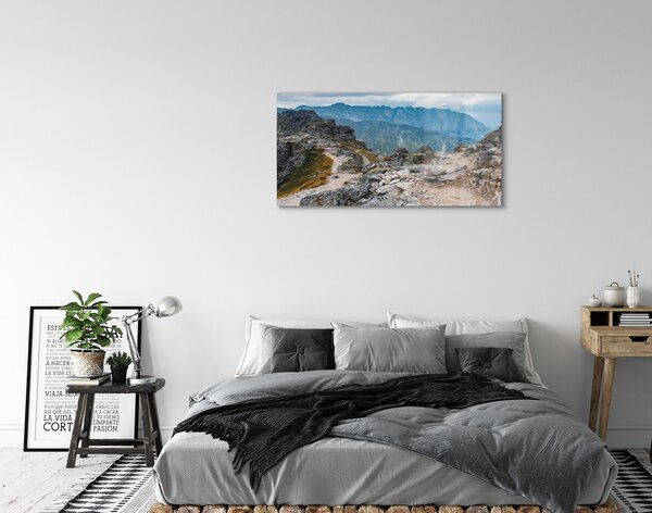 Quadro vetro Montagne 100x50 cm 2 appendini