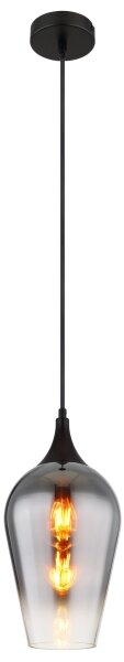 Globo 15552H3 - Lampadario a sospensione con filo LAVUS 1xE27/60W/230V diametro 18 cm nero