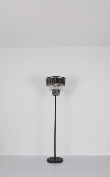 Globo 15695S - Lampada con piedistallo NAXIS 3xE27/40W/230V diametro 40 cm nero