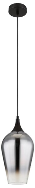 Globo 15552H3 - Lampadario a sospensione con filo LAVUS 1xE27/60W/230V diametro 18 cm nero