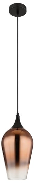 Globo 15552H1 - Lampadario a sospensione con filo LAVUS 1xE27/60W/230V diametro 18 cm rame