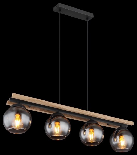 Globo 15569-4HW - Lampadario a sospensione con filo CONNI 4xE27/25W/230V