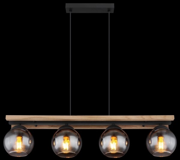 Globo 15569-4HW - Lampadario a sospensione con filo CONNI 4xE27/25W/230V