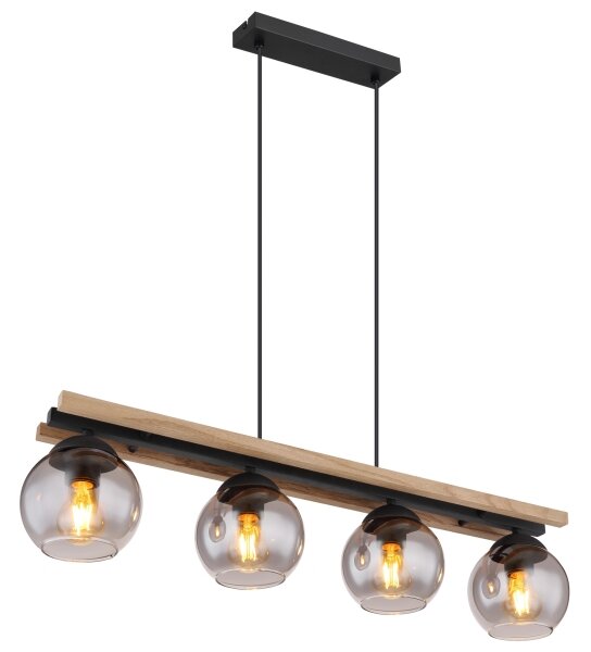 Globo 15569-4HW - Lampadario a sospensione con filo CONNI 4xE27/25W/230V