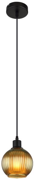 Globo 15638G - Lampadario a sospensione con filo ZUMBA 1xE27/25W/230V diametro 15 cm verde