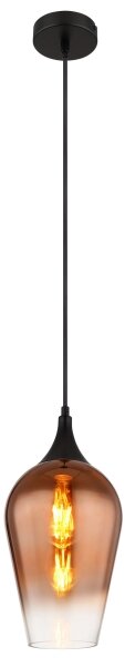 Globo 15552H1 - Lampadario a sospensione con filo LAVUS 1xE27/60W/230V diametro 18 cm rame