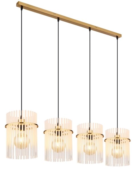 Globo 15698-4HM - Lampadario a sospensione con filo GORLEY 4xE27/60W/230V oro