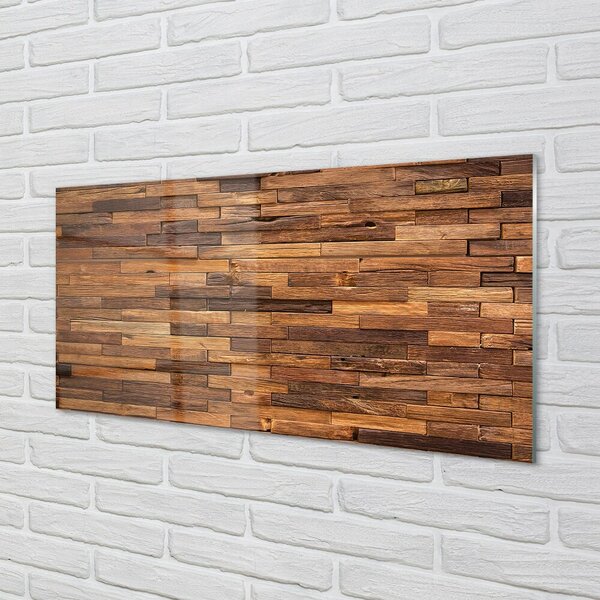 Quadro in vetro Pannelli di legno 100x50 cm 2 appendini