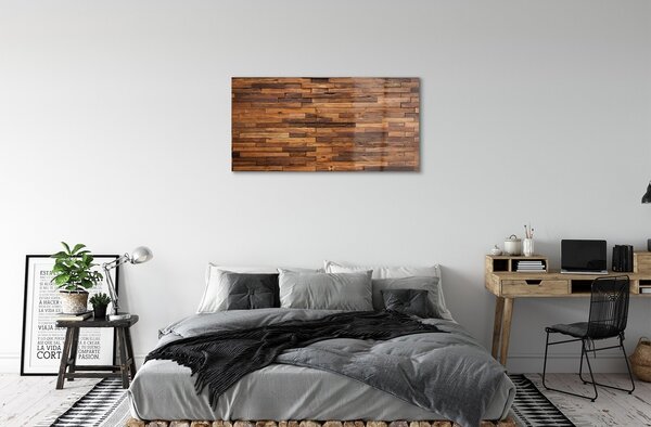 Quadro in vetro Pannelli di legno 100x50 cm 2 appendini