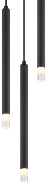 Globo 15629-3 - Lampadario a sospensione con filo BLAKE 3xG9/4W/230V diametro 24 cm nero