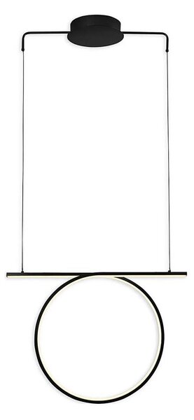 Lampadario a sospensione su cavo ODETTA LED/30W/230V 4000K nero