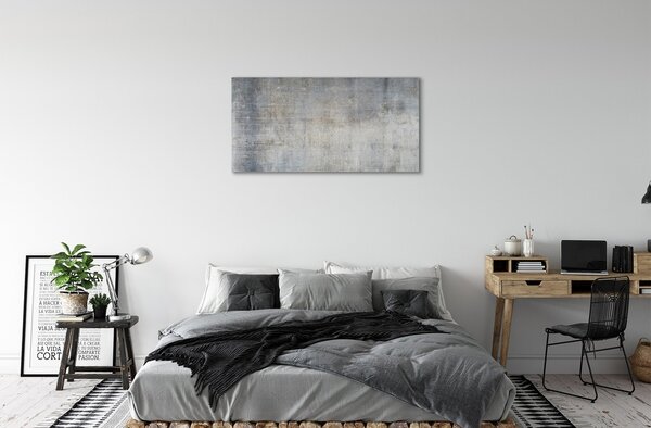 Quadro in vetro Muro di pietra 100x50 cm 2 appendini