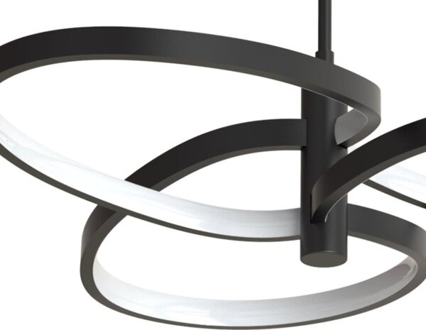 Lampadario LED a sospensione con cavo RIBBON LED/25W/230V 4000K nero