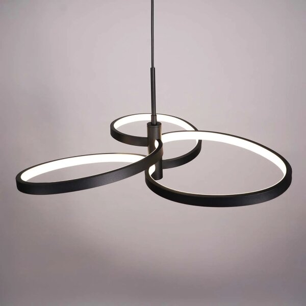 Lampadario LED a sospensione con cavo RIBBON LED/25W/230V 4000K nero