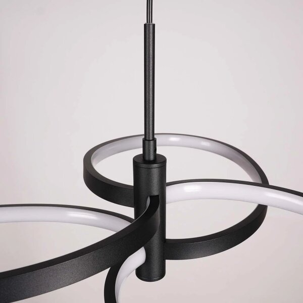 Lampadario LED a sospensione con cavo RIBBON LED/25W/230V 4000K nero