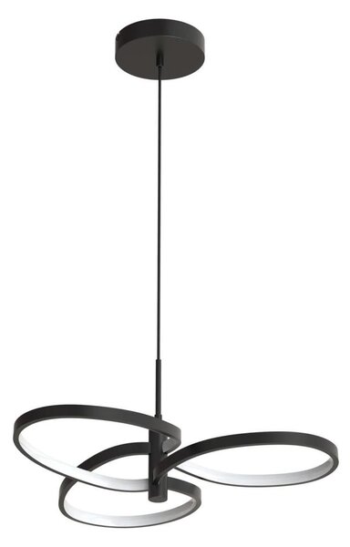Lampadario LED a sospensione con cavo RIBBON LED/25W/230V 4000K nero