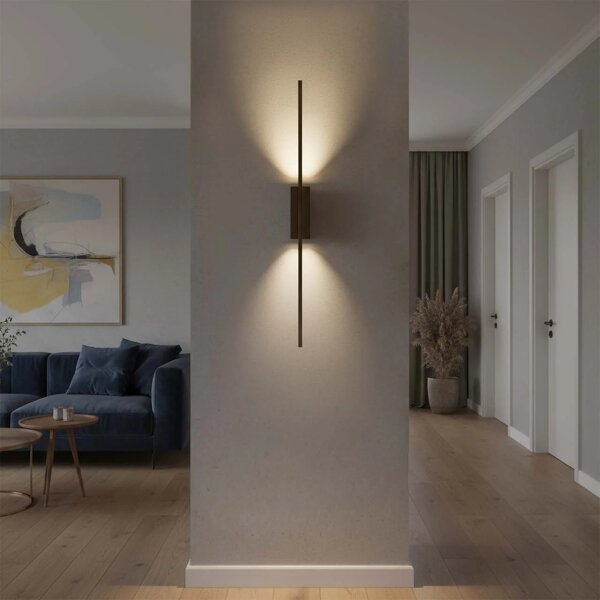 Applique LED AISHA LED/12W/230V 4000K 80 cm nera
