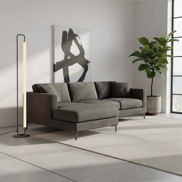 Lampada da terra a LED FELICJA LED/24W/230V 4000K nera