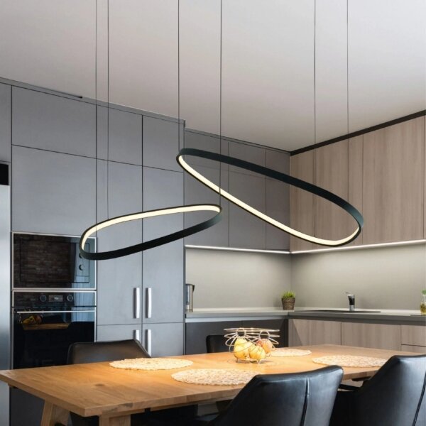 Lampada a sospensione LED su cavo MICHELLE LED/48W/230V 4000K nero