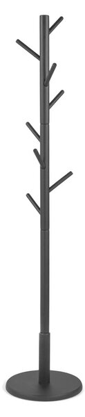 Appendiabiti nero in legno di cauciù massiccio ø 36x170 cm Bro – Spinder Design