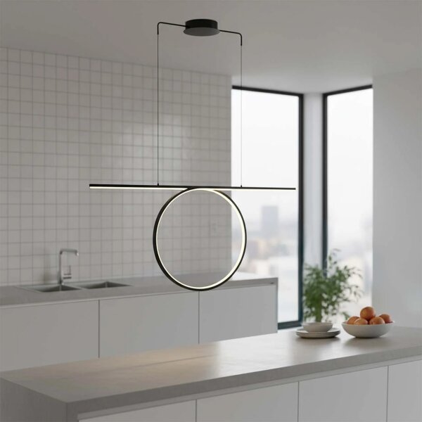 Lampadario LED sospeso su cavo ODETTA LED/42W/230V 4000K nero